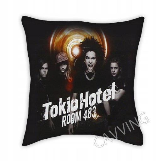 Декоративная наволочка из полиэстера Tokio Hotel Rock 3D