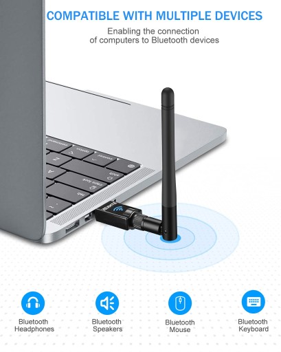 Bluetooth-адаптер Zexmte 5.0 с USB-антенной