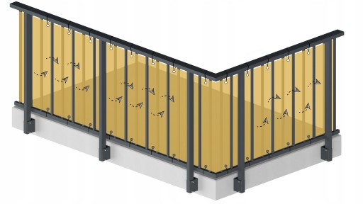 OSŁONA BALKONOWA NA BALKON 0,55X5M MATA ZIELONA NA TARAS PŁOT UV 99%+GRATIS