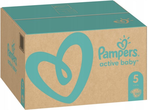 PAMPERS PIELUSZKI ACTIVE BABY 5 JUNIOR 150 SZT MIE