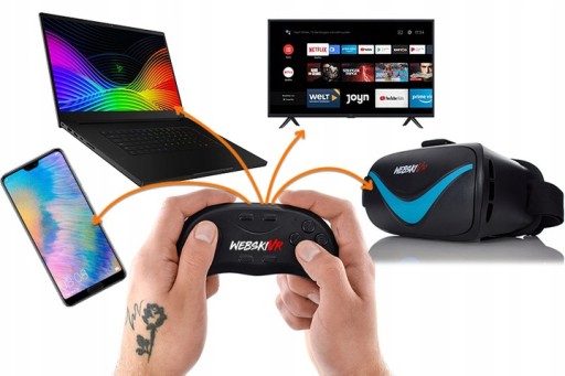 ОЧКИ VR + ПУЛЬТ BLUETOOTH ОЧКИ ВИРТУАЛЬНАЯ КОРОБКА