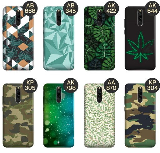 ETUI DO XIAOMI REDMI 8 WZORY ZIELONE GRASSY GREEN OBUDOWA POKROWIEC CASE