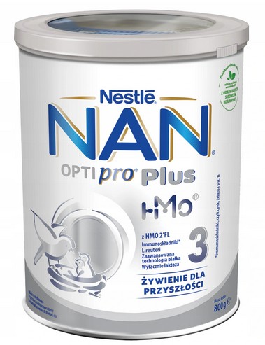 5x Mleko modyfikowane NAN 3 Optipro Plus 800g
