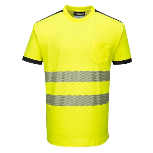 PORTWEST T181 РАБОЧАЯ ФУТБОЛКА СО СВЕТООТРАЖАЮЩЕЙ СВЯЗЬЮ PW3 XL