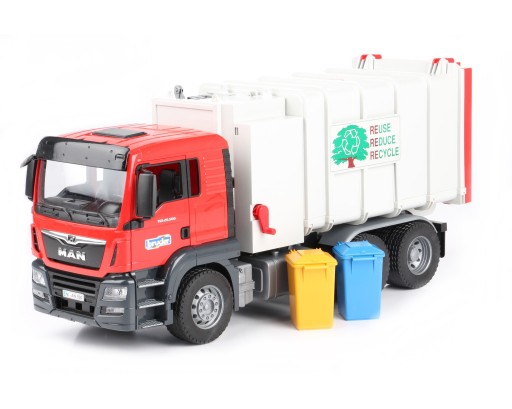 Bruder MAN TGS 03761 мусоровоз с боковой загрузкой