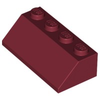 LEGO 3037 наклонный 2x4 темно-красный 1 шт U