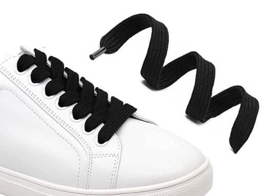 Шнурки плоские 150 см Black Classic
