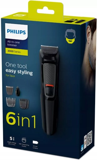 Машинка для стрижки волос, тример для бороды, бритва PHILIPS 6in1