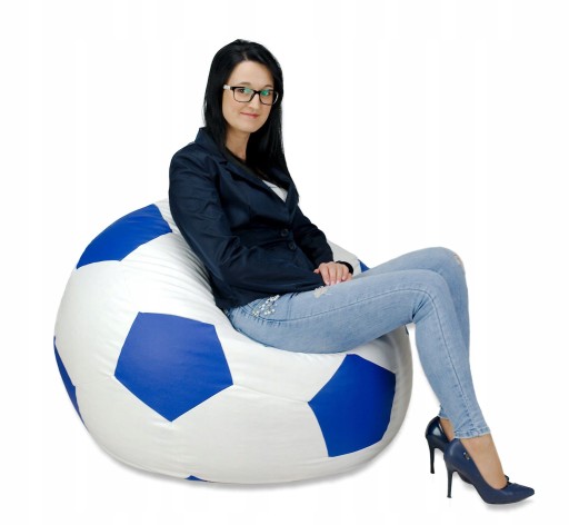 KOLOROWA PIŁKA PUFA XXL 100cm FOTEL WOREK