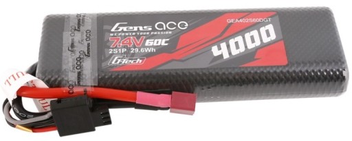 LiPo аккумулятор GENS ACE 7,4 В 4000 мАч 2S 60C T-Dean G-Tech