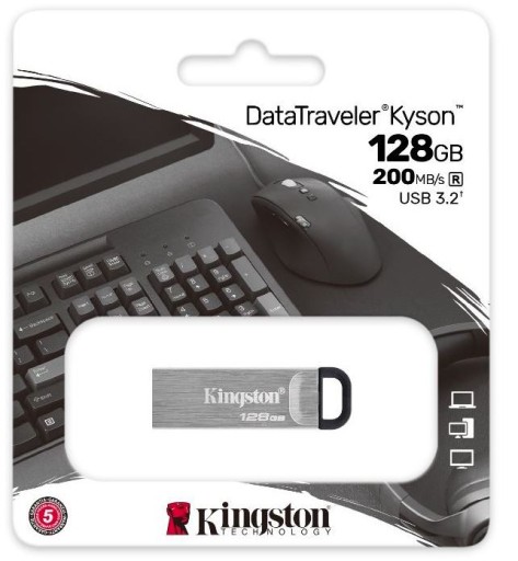 Pendrive Kingston Kyson USB 3.2 128GB Win MAC_OS