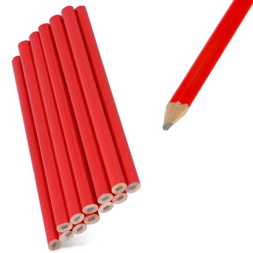 3x Ołówek Budowlany MURARSKI STOLARSKI HB Płaski Grafitowy Znacznik Ołów 8G