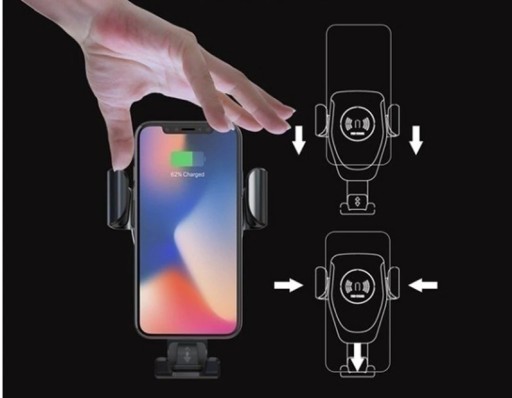 UCHWYT NA TELEFON ŁADOWARKA INDUKCYJNA 10W QC3.0