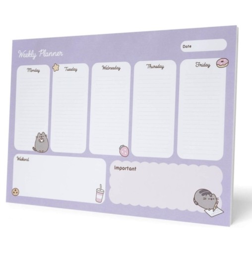 Pusheen - Еженедельный планировщик из коллекции «Моменты», 54 страницы А4.