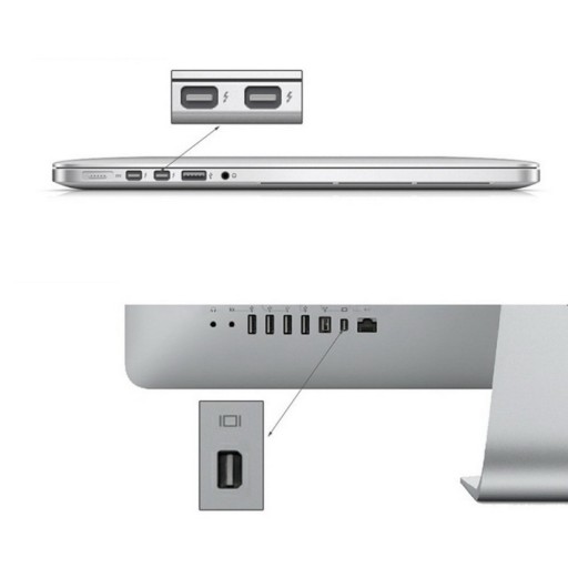 Кабель Mini DisplayPort Thunderbolt — HDMI 4K, 1,8 м