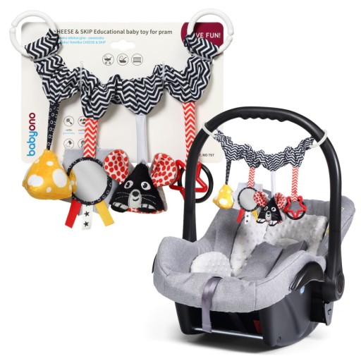BabyOno ВЕШАЛКА ДЛЯ КОЛЯСКИ, универсальная обучающая спираль