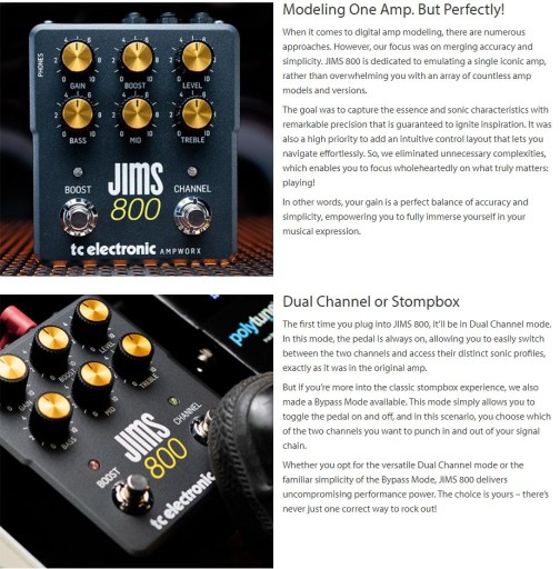 Гитарный предусилитель Jims 800 TC Electronic