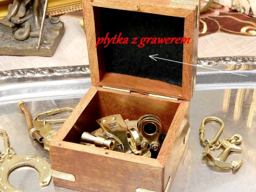 SEXSTANT SEXSTANT МАЛЕНЬКАЯ КОРОБКА ДЛЯ РУЛЕВОГО МОРЯКА С ГРАВИРОВКОЙ