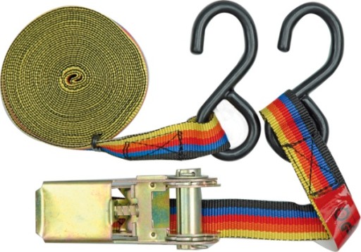 VOREL PAS BAGAŻOWY Z NAPINACZEM I HAKIEM 5m x 25mm