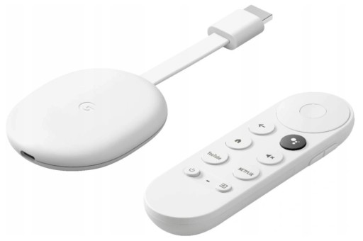 МУЛЬТИМЕДИЙНЫЙ ПЛЕЕР GOOGLE CHROMECAST 4 Smart TV ГОЛОСОВОЙ НАБОР