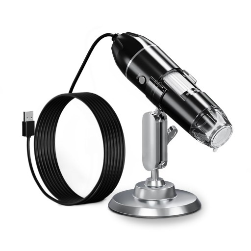 MIKROSKOP CYFROWY DLA DZIECKA USB 1600x NA CHEMIĘ BIOLOGIĘ PRZENOŚNY SZKOŁA