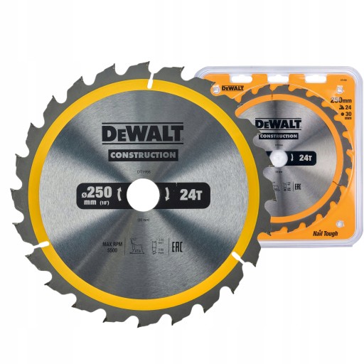 DEWALT DT1956 ПИЛА ПО ДЕРЕВУ 250x30mm 24z