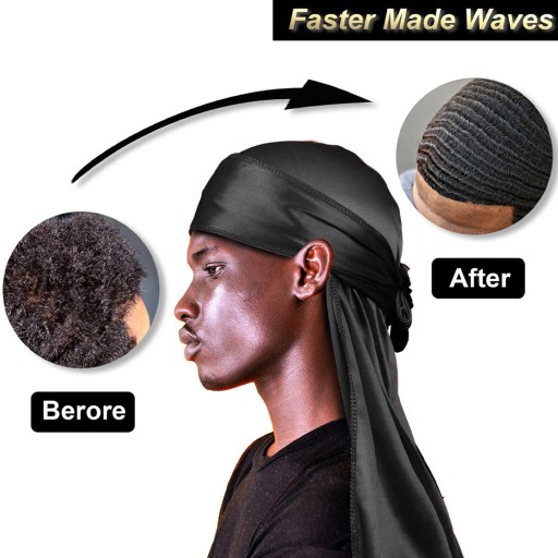 Шарф для волос, шелковый хиджаб, ночные шапочки Durag для женщин