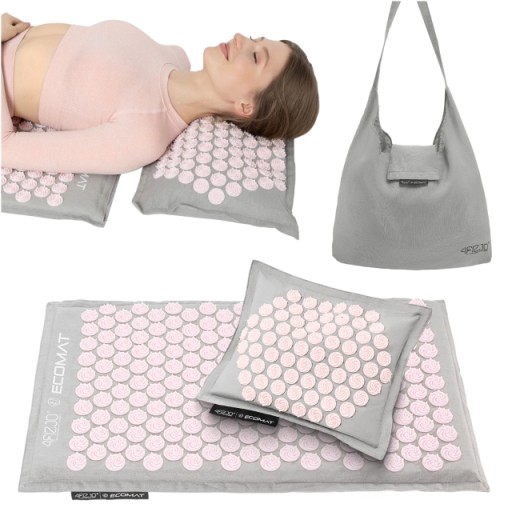 АКУПРЕСУРНЫЙ КОВРИК С МАССАЖНЫМИ СПИНАМИ HEALTH ECO SET 4FIZJO SPINS