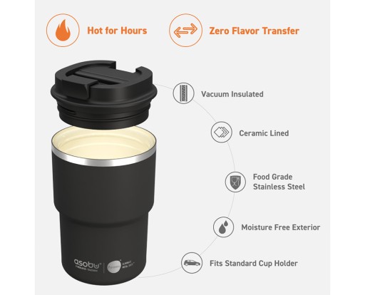 ASOBU COFFEE EXPRESS Термокружка 360мл ДЕРЕВО