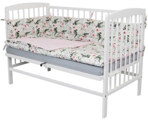 Красивая белая детская кроватка Анджей 120x60