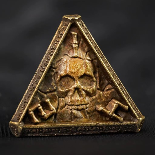 NEKROKRĄG ZESTAW 7 METALOWYCH KOŚCI RPG