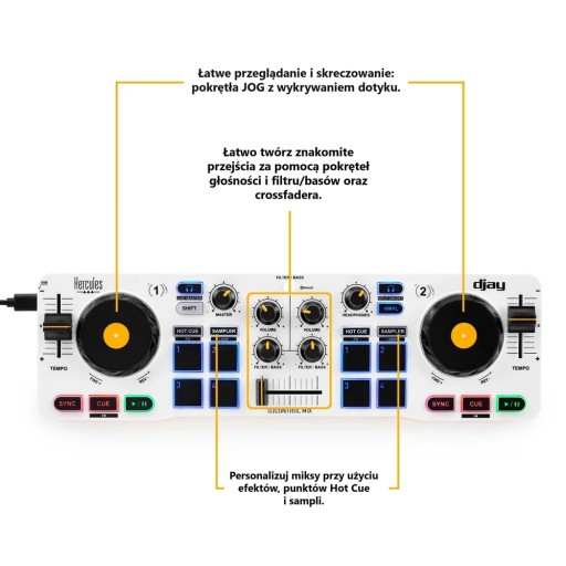 DJ-консоль Hercules для телефона iOS Android микшер