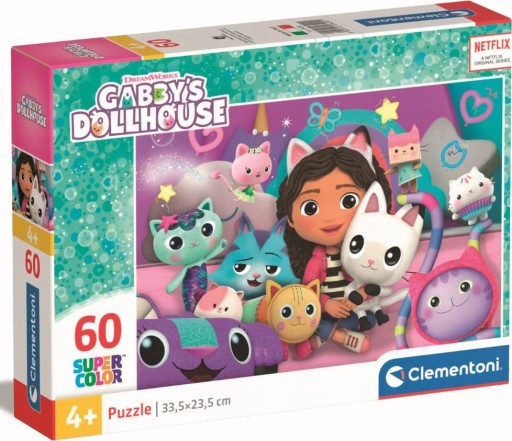 ПАЗЛ 60 ЧАСТЕЙ. КУКОЛЬНЫЙ ДОМ GABI GABBY'S CLEMENTONI CAT HOUSE