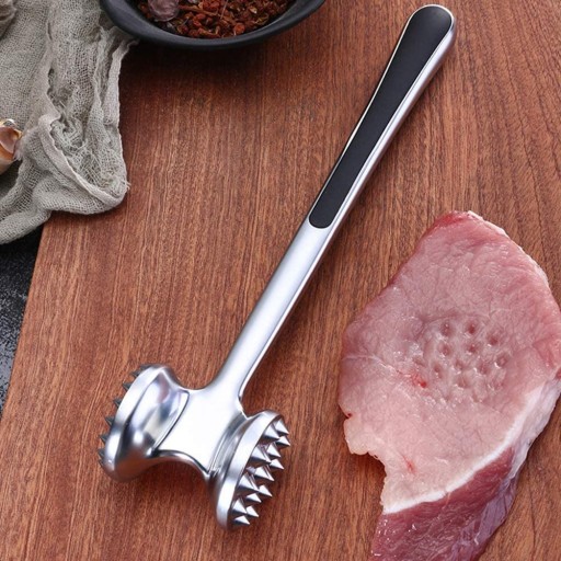 TŁUCZEK DO MIĘSA METALOWY MŁOTEK DO KOTLETÓW CIĘŻKI SOLIDNY