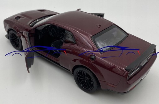 DODGE Challenger SRT Hellcat 1:24 Motormax 79350 бордовый