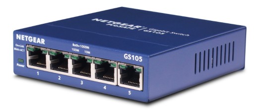 Коммутатор Netgear GS105GE GIGABIT LAN 5x 1000 Мбит/с