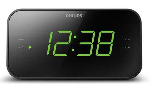 РАДИО БУДИЛЬНИК ЧАСЫ БУДИЛЬНИК FM ЖК-дисплей PHILIPS LOUD LED
