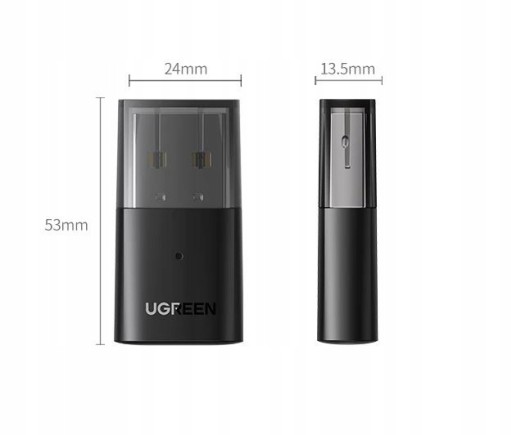 АДАПТЕР UGREEN USB BLUETOOTH 5.0 НОУТБУК ДЛЯ ПК