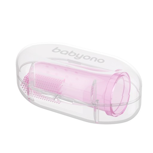 Зубная щетка BabyOno Finger + ЧЕХОЛ
