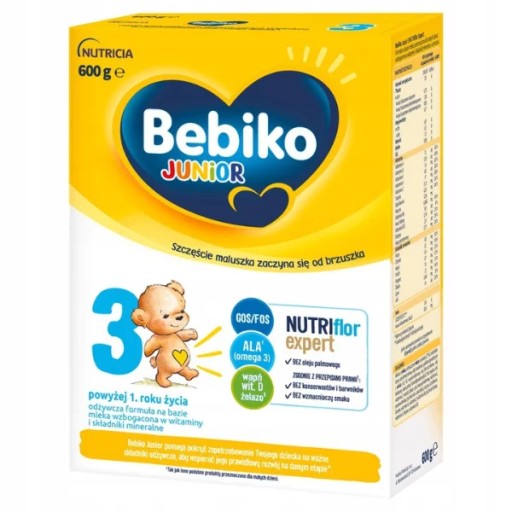 Бебико Юниор 3 для детей от 1 года 600 г