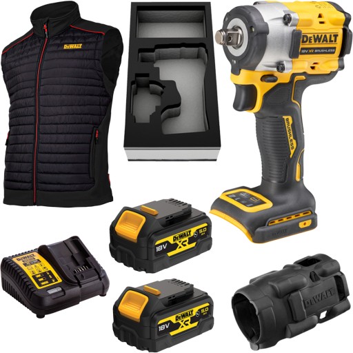 Klucz udarowy 406Nm DeWALT DCF921P2G + bezrękawnik