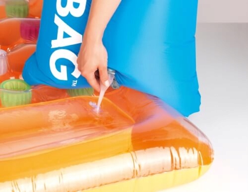 Насос, подушка, водонепроницаемая сумка 3х1 FLUXBAG
