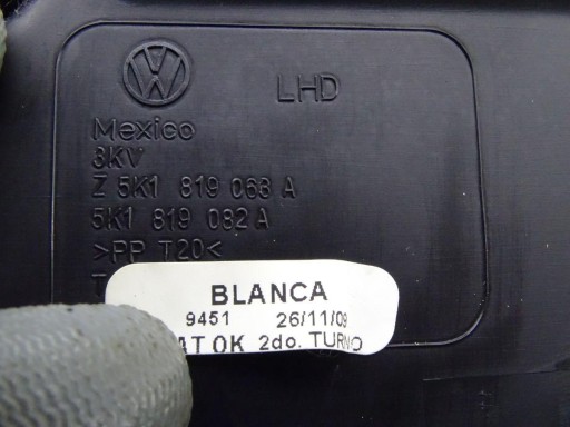VW GOLF VI 08-13 КАНАЛ ВОЗДУХОЗАБОРНИКА ЕВРОПА