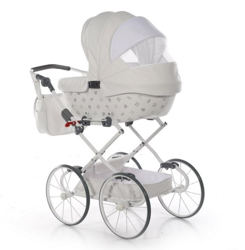 коляска для кукол Laret Imperial Mini Classic белая
