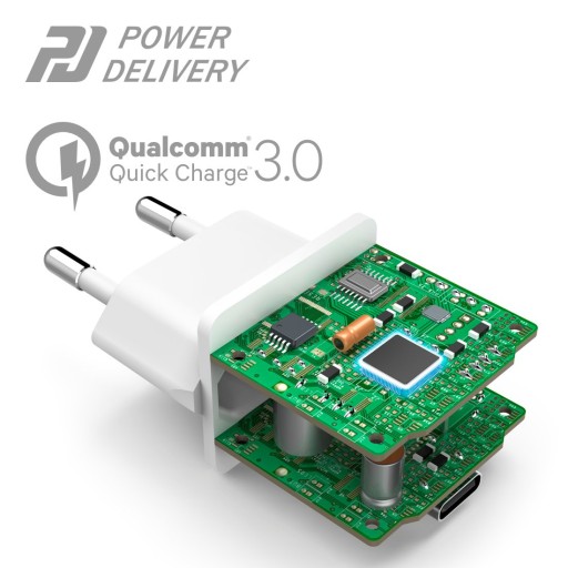 Зарядное устройство для Iphone HAMA 20W 3A 201650 USB TYPE C 3.0/2.0 QC Qualcomm