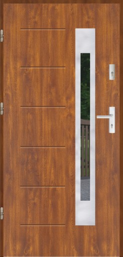 Входные двери GALA 23INOX БЕЗРАМНЫЕ LUX80