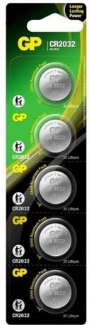 5x GP Bateria Litowa CR2032 2032 3V blister 5-sztuk