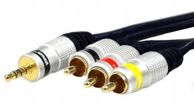 Кабель VITALCO MINI JACK 4P 3,5/3x RCA Cinch 1,5 м