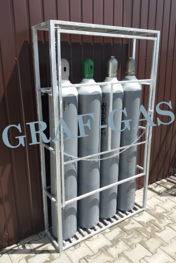 * KONTENER NA BUTLE KOSZ STOJAK NA 4 X BUTLA GAZOWA 40L 50L KLATKA BOX