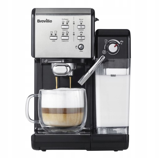 Breville Prima Latte II 1450 W черная кофемашина для эспрессо